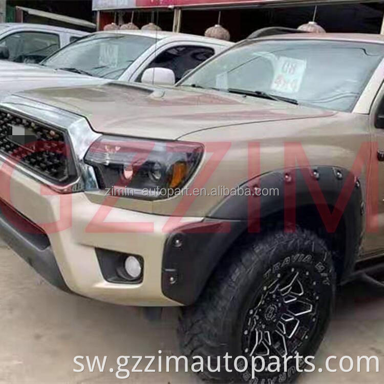 Auto Fender Flares Gari mlango mlinzi fender kifuniko kwa 2012-2014 Tacoma 73.5 Fleetside Long Kitanda